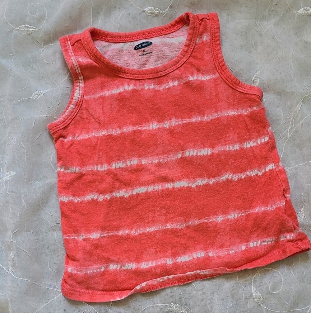 Old Navy Kids Tie-Dye Coral Tank Top